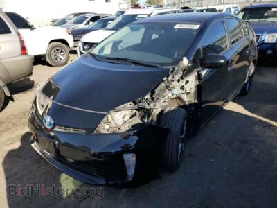 2014 Toyota PRIUS, black — VIN JTDKN3DU7E1772439, Copart