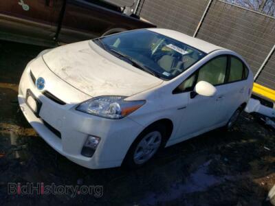 2011 Toyota PRIUS, белый — VIN JTDKN3DU3B5345473, Copart