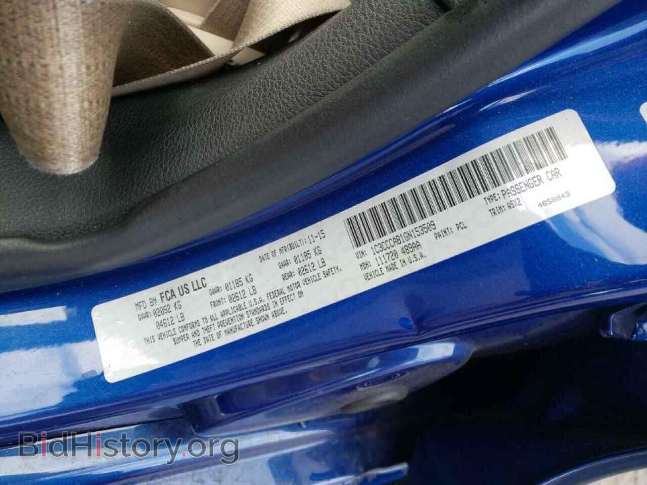 2016 CHRYSLER 200 - VIN: 1C3CCCAB1GN153509 - Фото 10