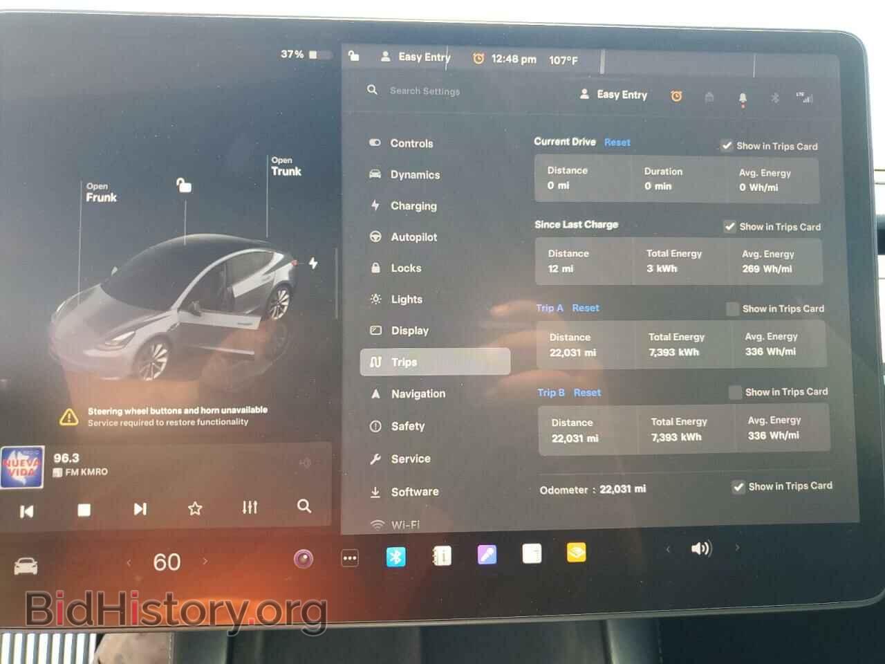 2022 TESLA MODEL 3 - VIN: 5YJ3E1EB4NF286264 - Photo 9