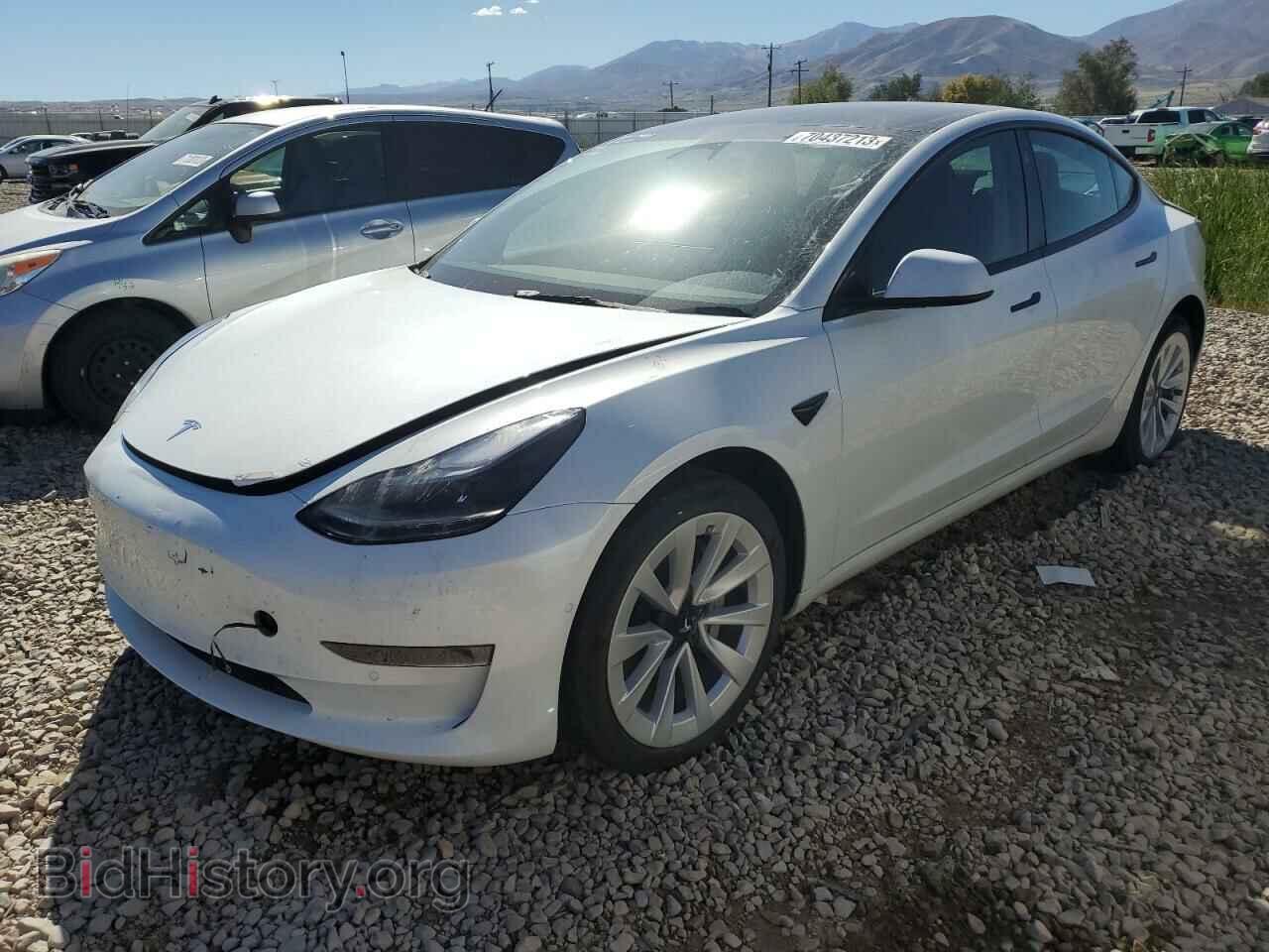 Photo 5YJ3E1EB7NF321461 - TESLA MODEL 3 2022