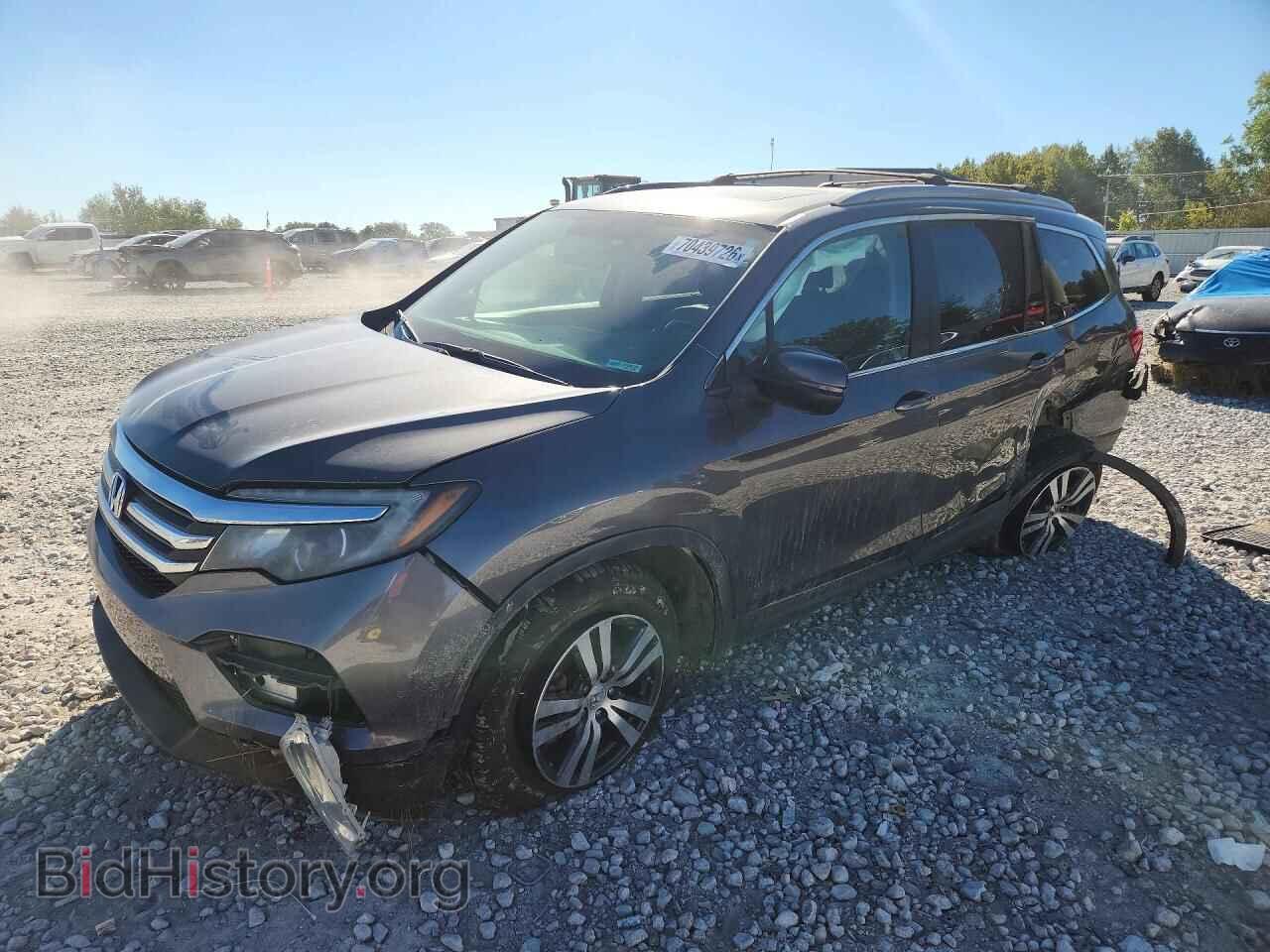2017 Honda PILOT EXL (VIN 5FNYF6H81HB034654) — фото 1 из 15, Copart, повреждение: передняя часть