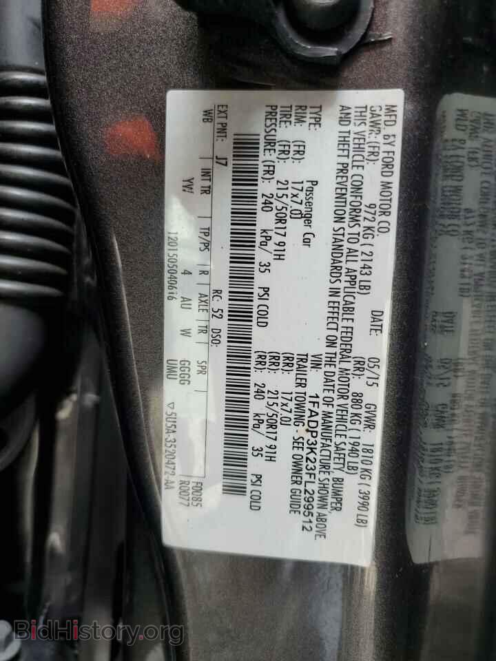 2015 FORD FOCUS - VIN: 1FADP3K23FL299512 - Фото 12