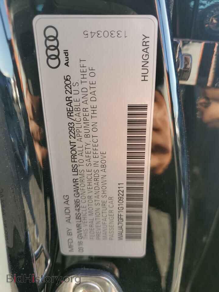 2016 AUDI A3 - VIN: WAUA7GFF1G1092211 - Фото 13
