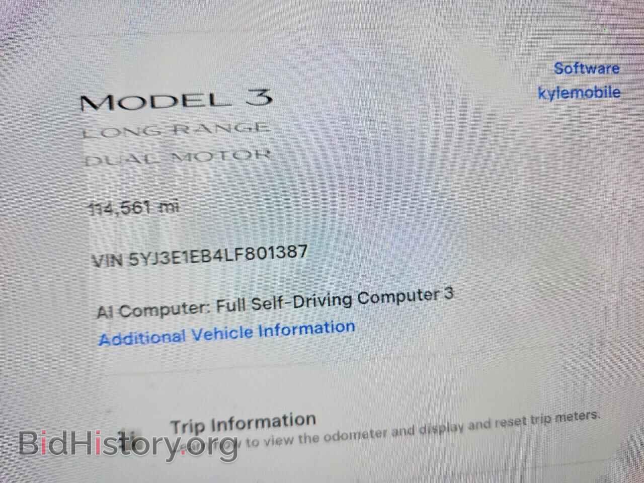 2020 Tesla MODEL 3 (VIN 5YJ3E1EB4LF801387) — photo 9 of 14