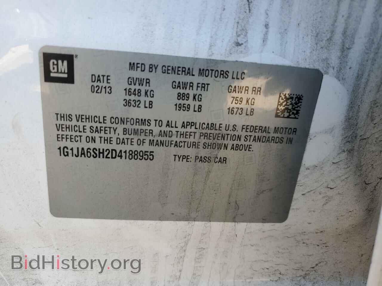 2013 CHEVROLET SONIC - VIN: 1G1JA6SH2D4188955 - Фото 13