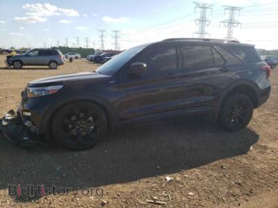 2022 Ford EXPLORER ST-Line, черный — VIN 1FMSK8KH5NGB74922, Copart