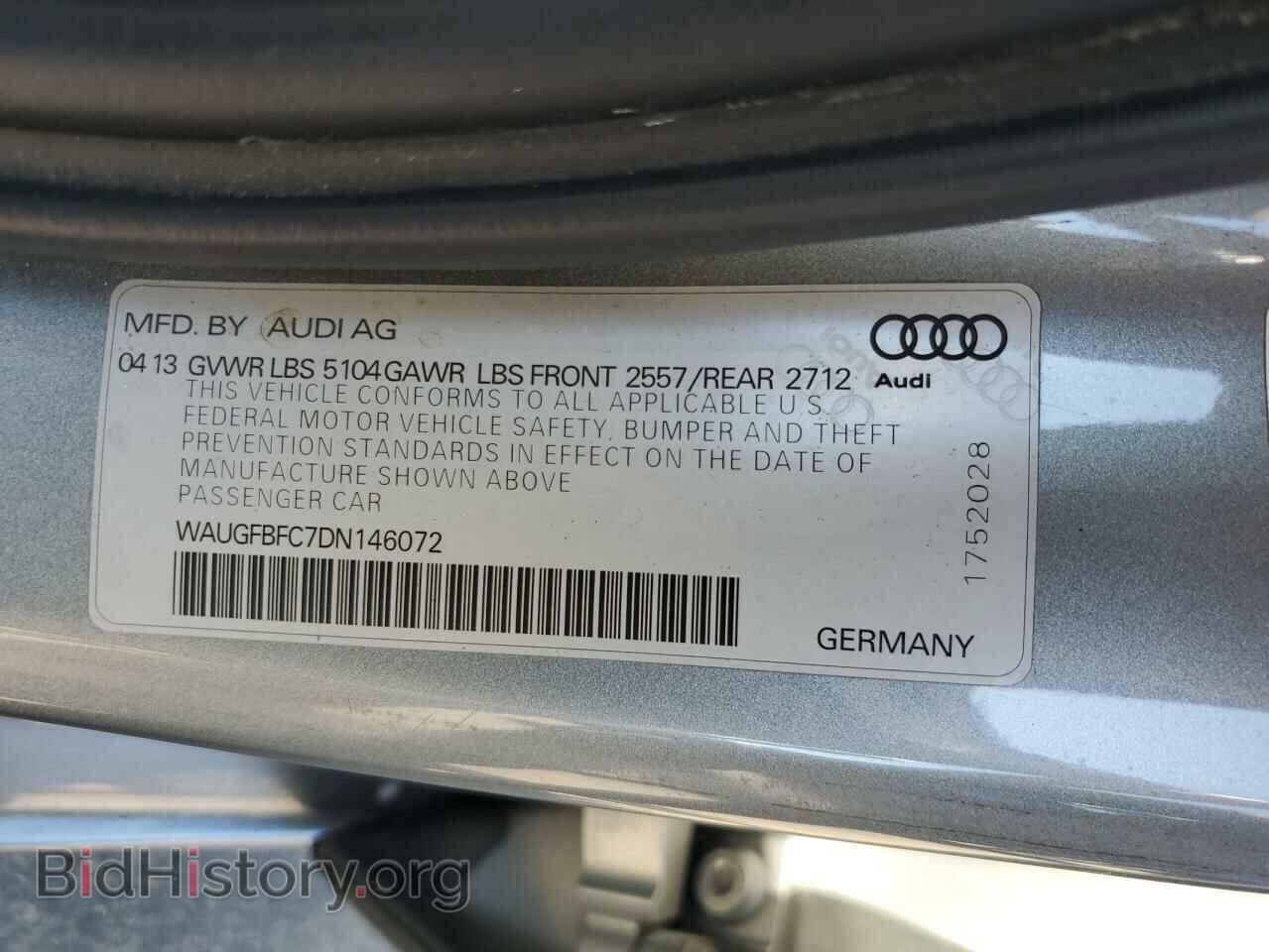 2013 AUDI A6 - VIN: WAUGFBFC7DN146072 - Photo 12