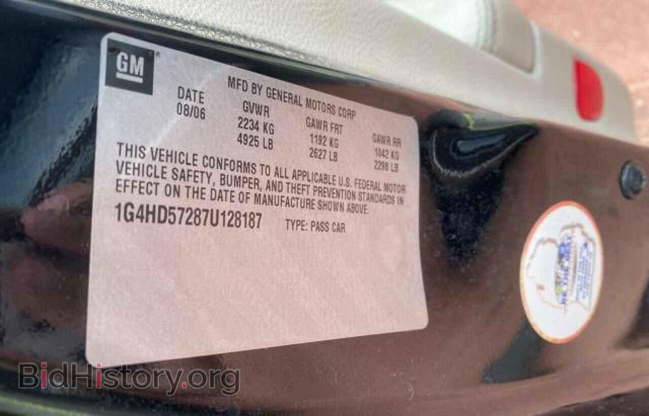 2007 BUICK LUCERNE - VIN: 1G4HD57287U128187 - Фото 10