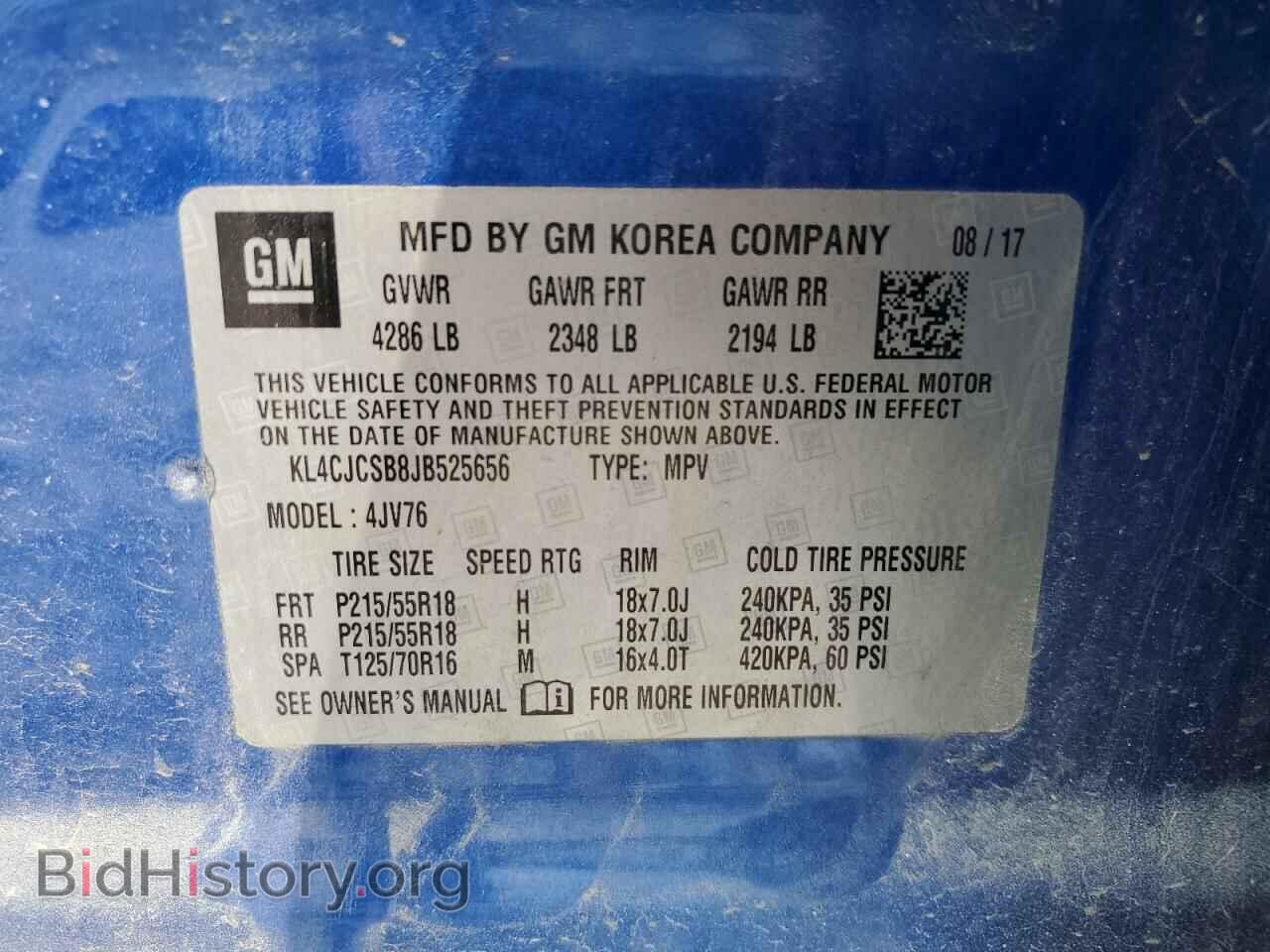 2018 BUICK ENCORE - VIN: KL4CJCSB8JB525656 - Photo 12