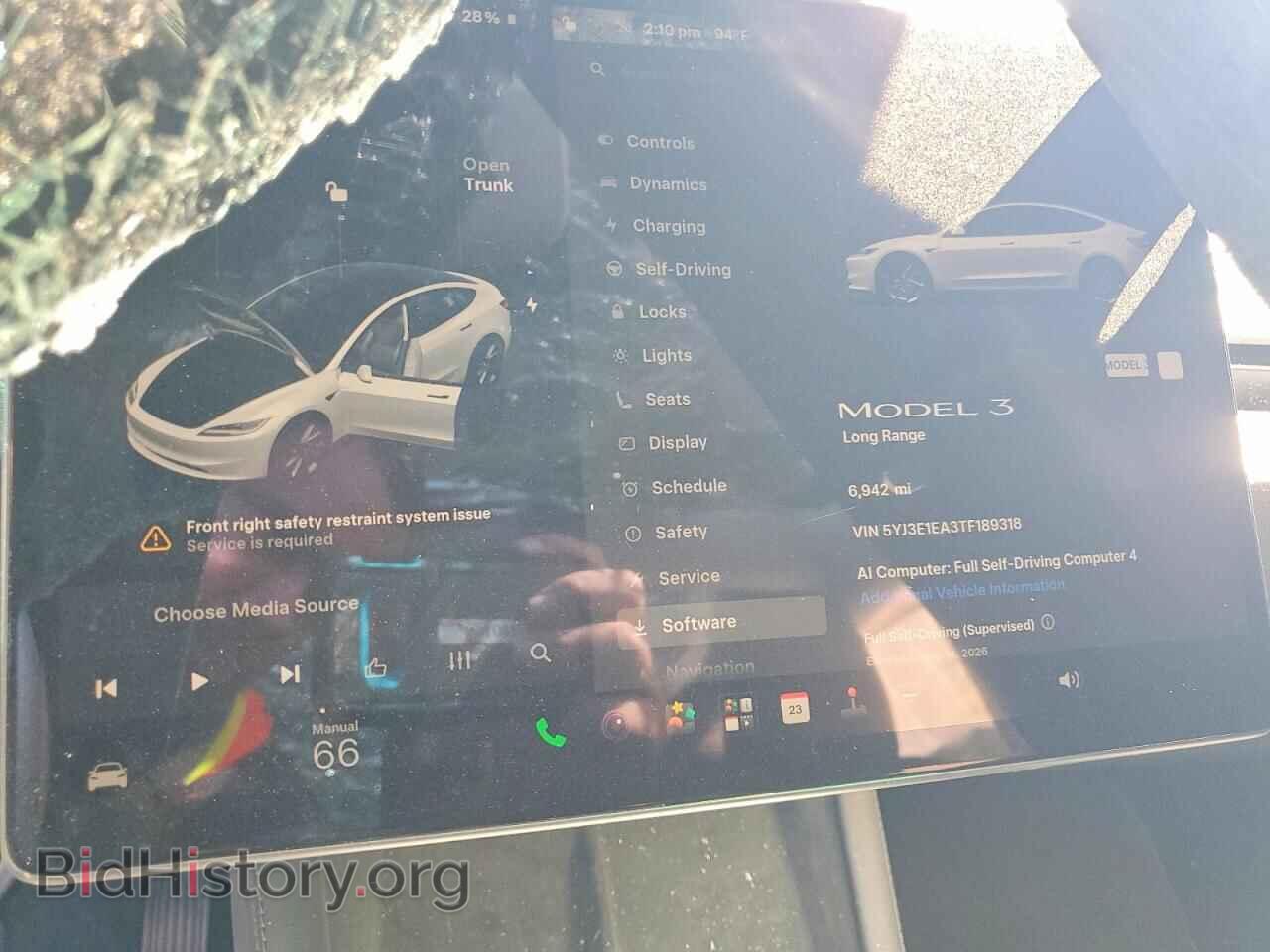 2026 Tesla MODEL 3 (VIN 5YJ3E1EA3TF189318) — photo 9 of 13