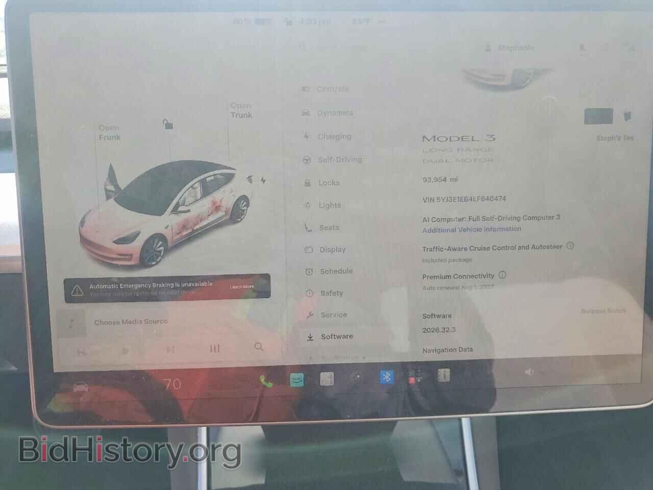2020 TESLA MODEL 3 - VIN: 5YJ3E1EB4LF640474 - Фото 9