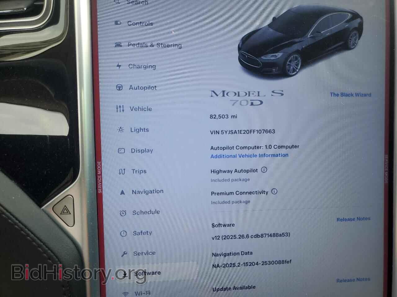 2015 TESLA MODEL S - VIN: 5YJSA1E20FF107663 - Photo 9