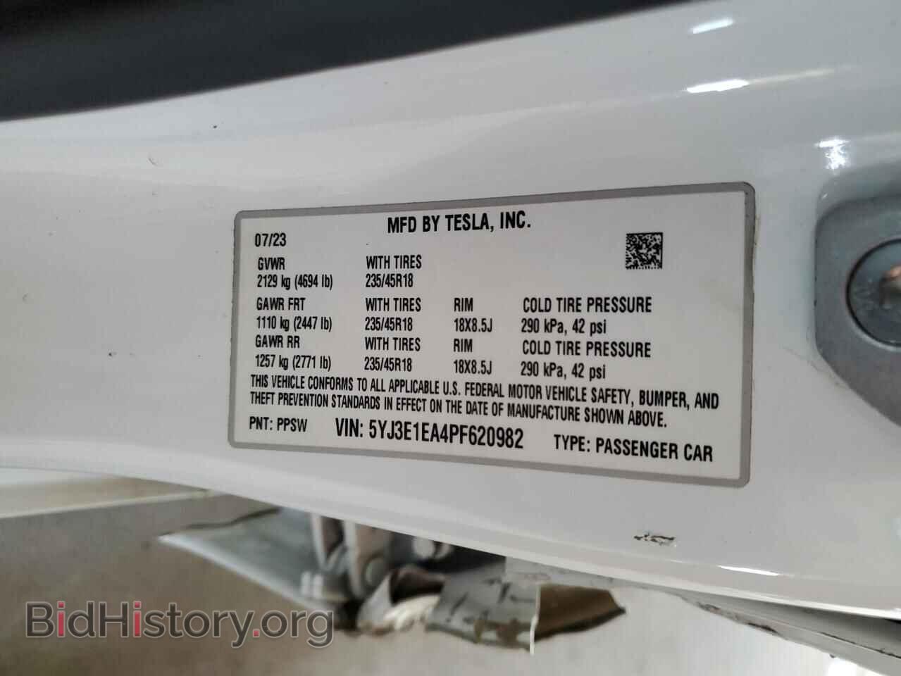 2023 TESLA MODEL 3 - VIN: 5YJ3E1EA4PF620982 - Photo 13