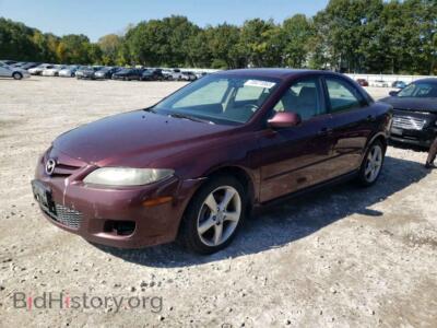 2008 Mazda 6 6 I, red — VIN 1YVHP80C785M01724, Copart