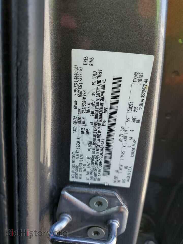 2013 FORD ESCAPE - VIN: 1FMCU9H99DUA87481 - Фото 12