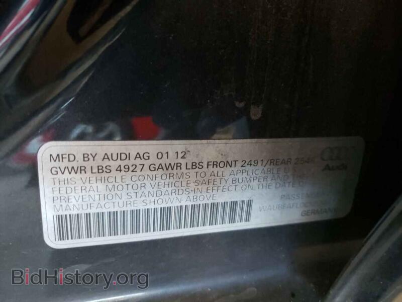 2012 Audi A4 (VIN WAUBFAFL0CN020171) — photo 10 of 10