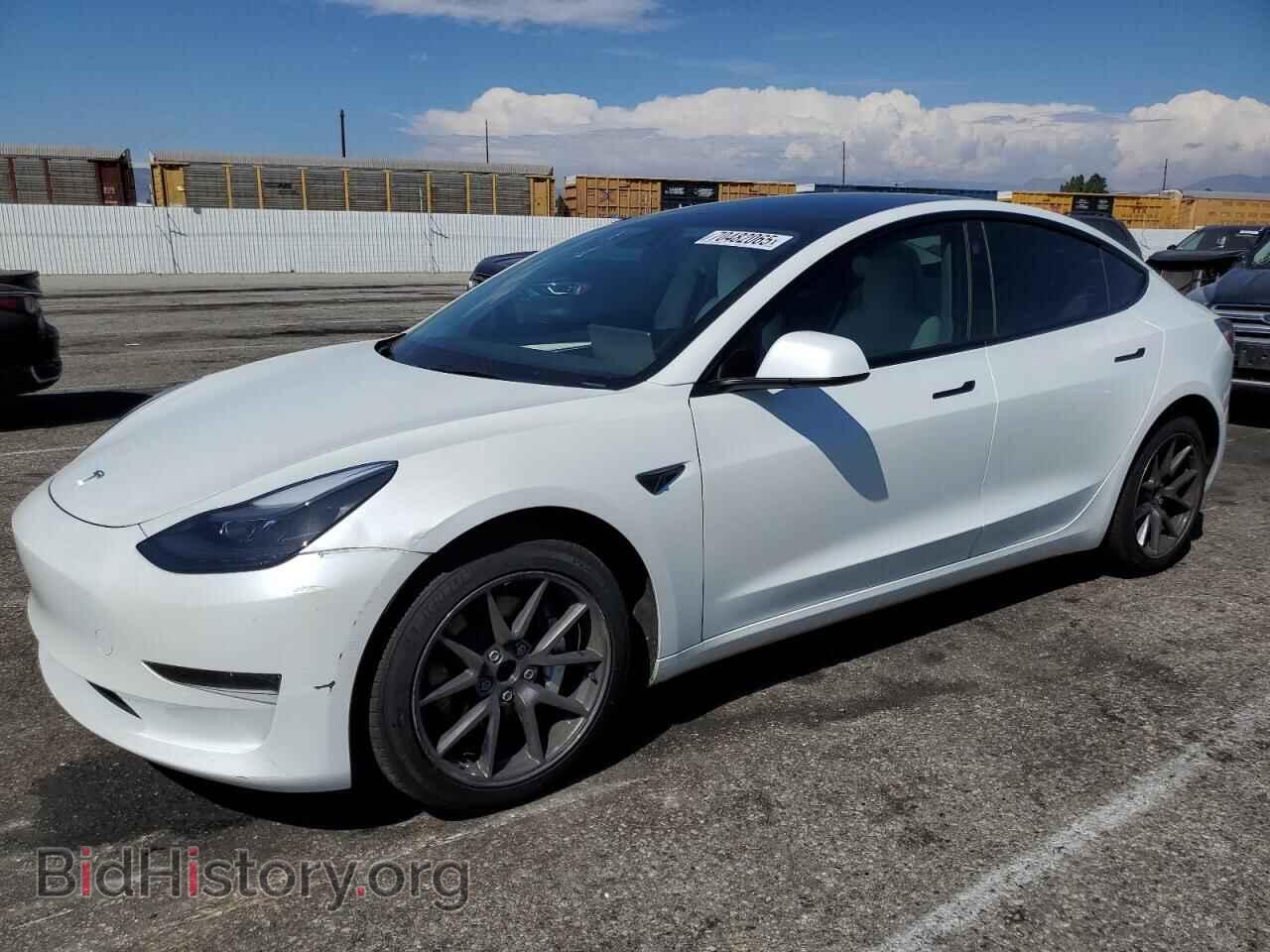 Photo 5YJ3E1EA8NF373267 - TESLA MODEL 3 2022