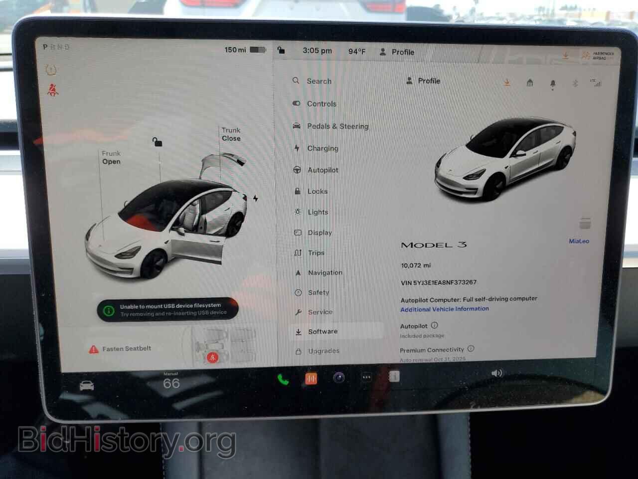 2022 TESLA MODEL 3 - VIN: 5YJ3E1EA8NF373267 - Photo 9