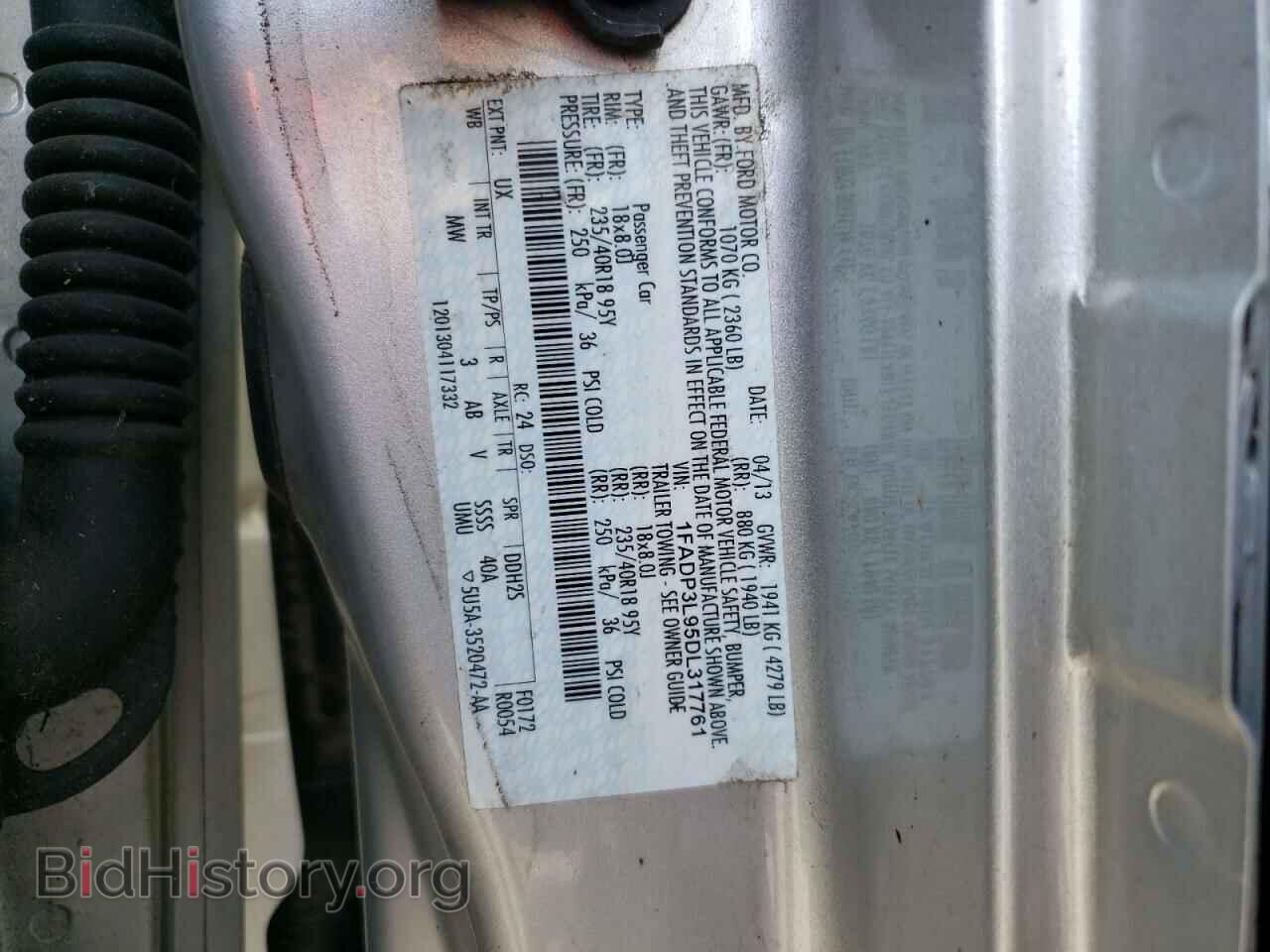2013 FORD FOCUS - VIN: 1FADP3L95DL317761 - Фото 10