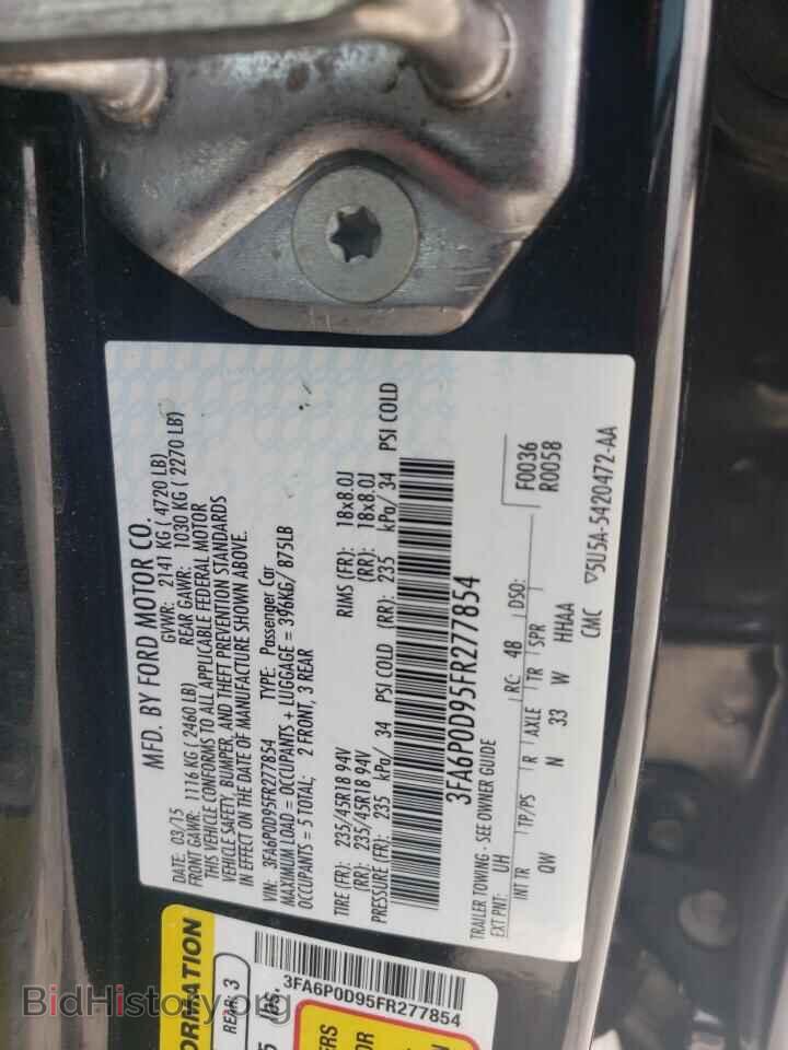2015 FORD FUSION - VIN: 3FA6P0D95FR277854 - Фото 13