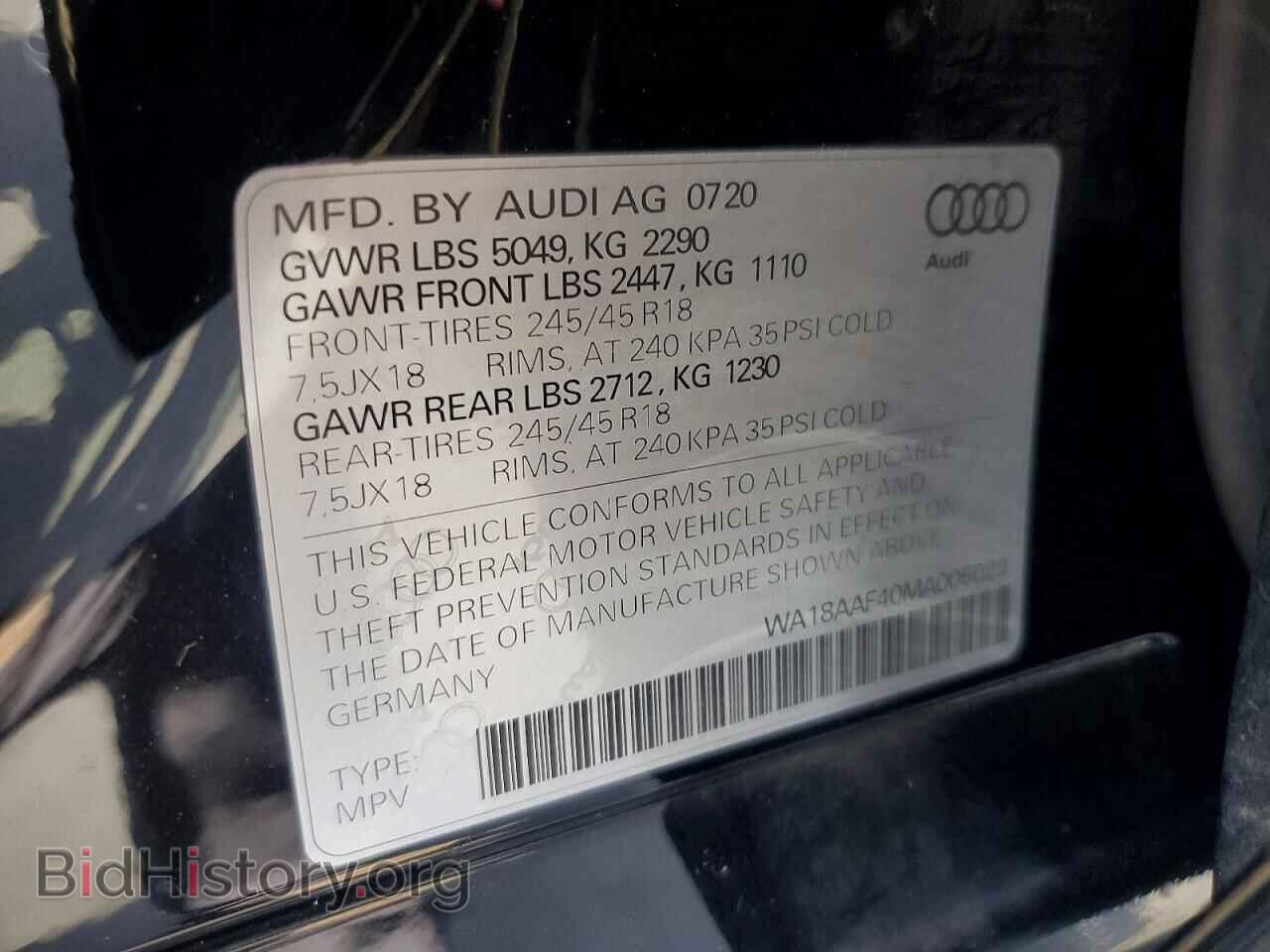 2021 AUDI A4 - VIN: WA18AAF40MA005029 - Photo 12