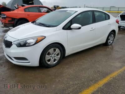 2016 Kia FORTE Forte LX, белый — VIN KNAFK4A67G5486332, Copart