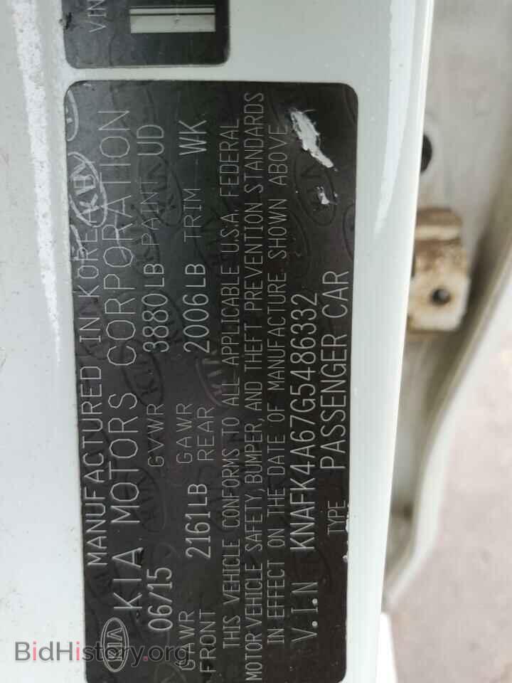 2016 KIA FORTE - VIN: KNAFK4A67G5486332 - Фото 12
