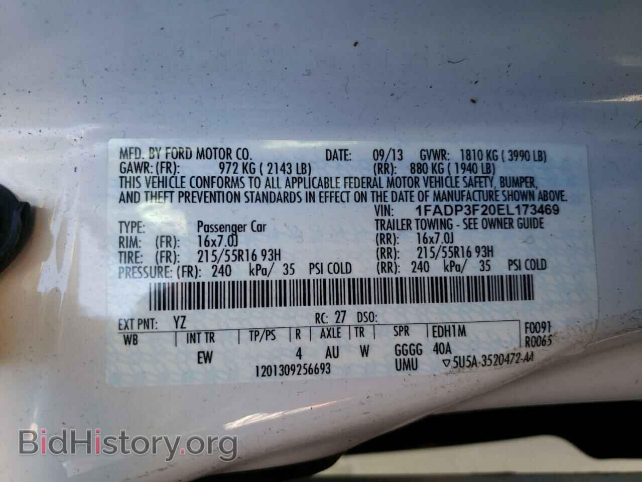 2014 FORD FOCUS - VIN: 1FADP3F20EL173469 - Photo 13