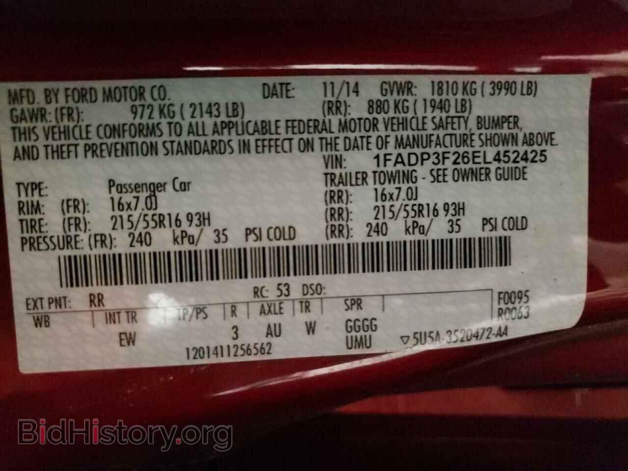 2014 FORD FOCUS - VIN: 1FADP3F26EL452425 - Photo 10
