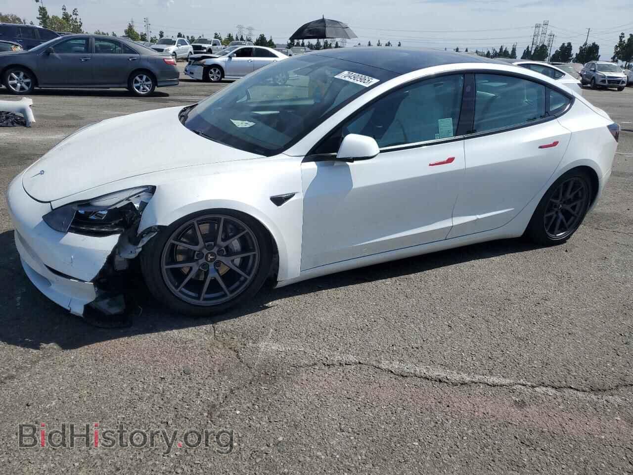Photo 5YJ3E1EA6MF066663 - TESLA MODEL 3 2021