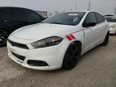 2015 Dodge DART Dart SXT, белый — VIN 1C3CDFBBXFD414685, Copart