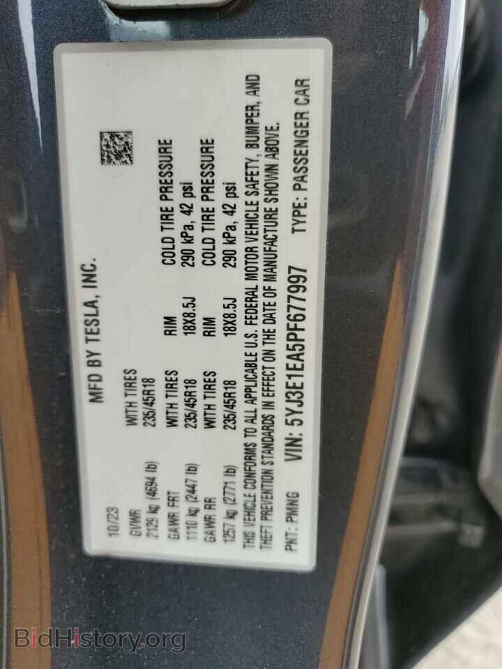 2023 TESLA MODEL 3 - VIN: 5YJ3E1EA5PF677997 - Photo 13