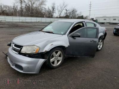 2013 Dodge AVENGER AVENGER SE, серебристый — VIN 1C3CDZAB4DN517465, Copart