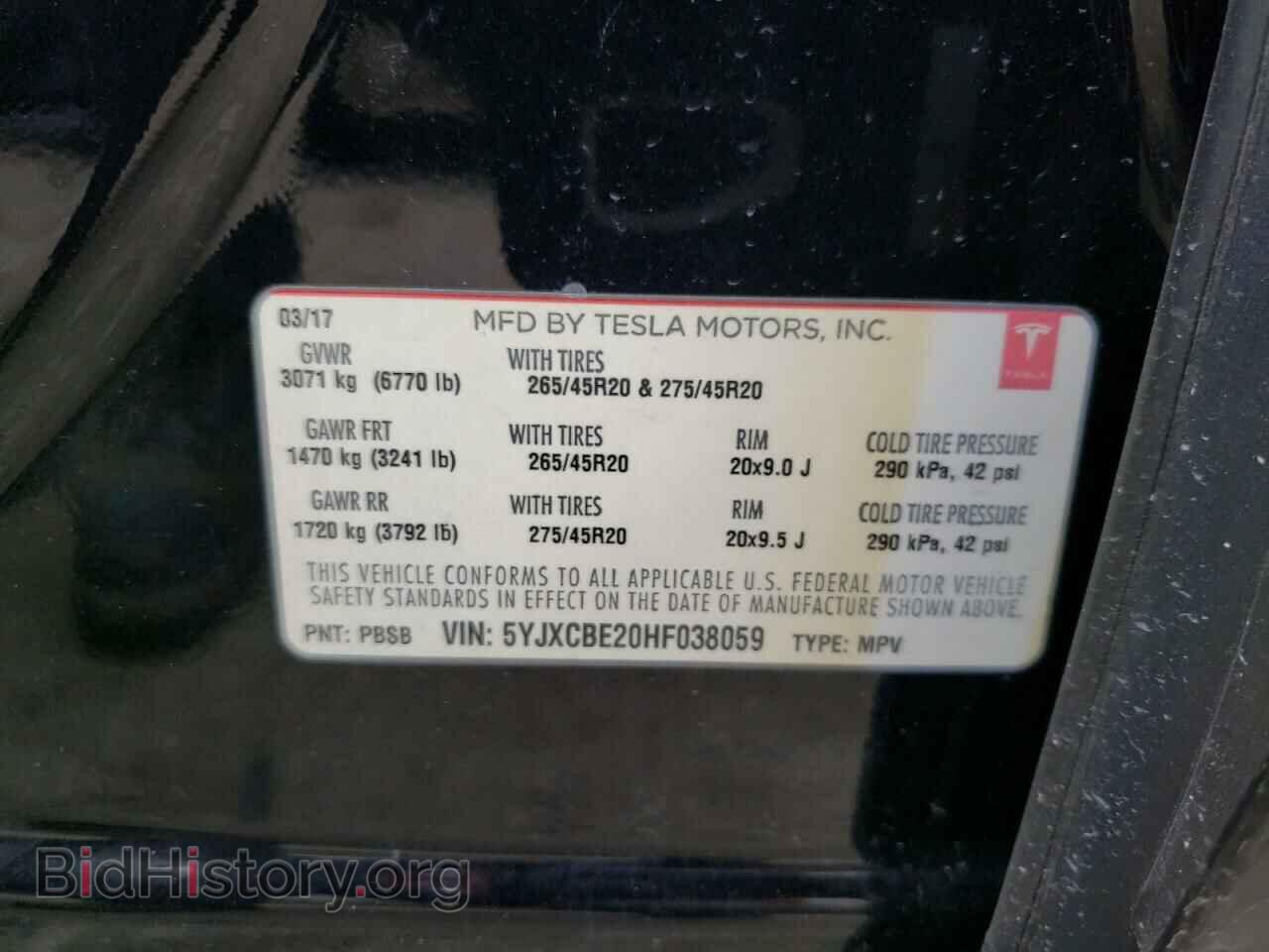 2017 TESLA MODEL X - VIN: 5YJXCBE20HF038059 - Photo 12