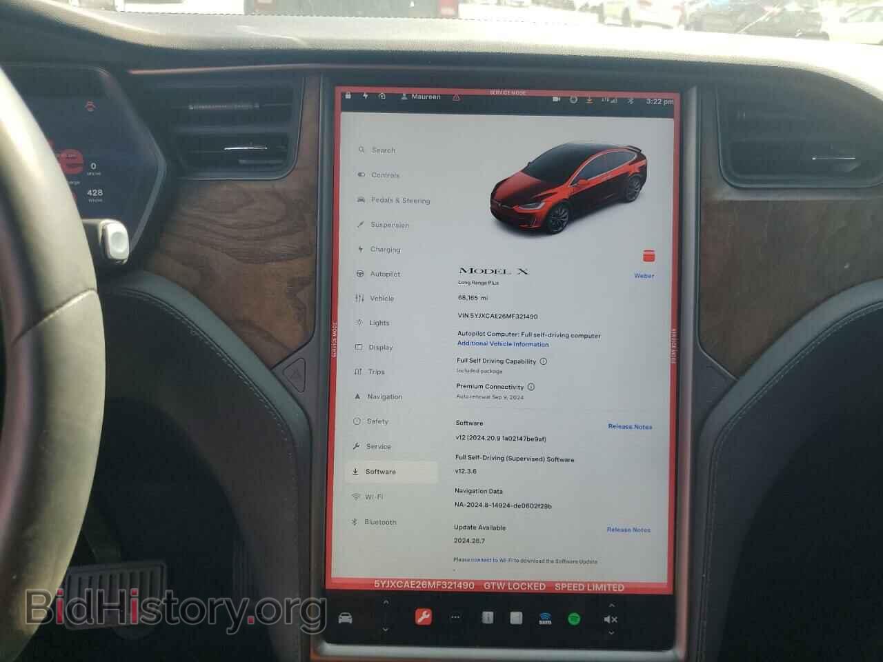 2021 TESLA MODEL X - VIN: 5YJXCAE26MF321490 - Photo 9