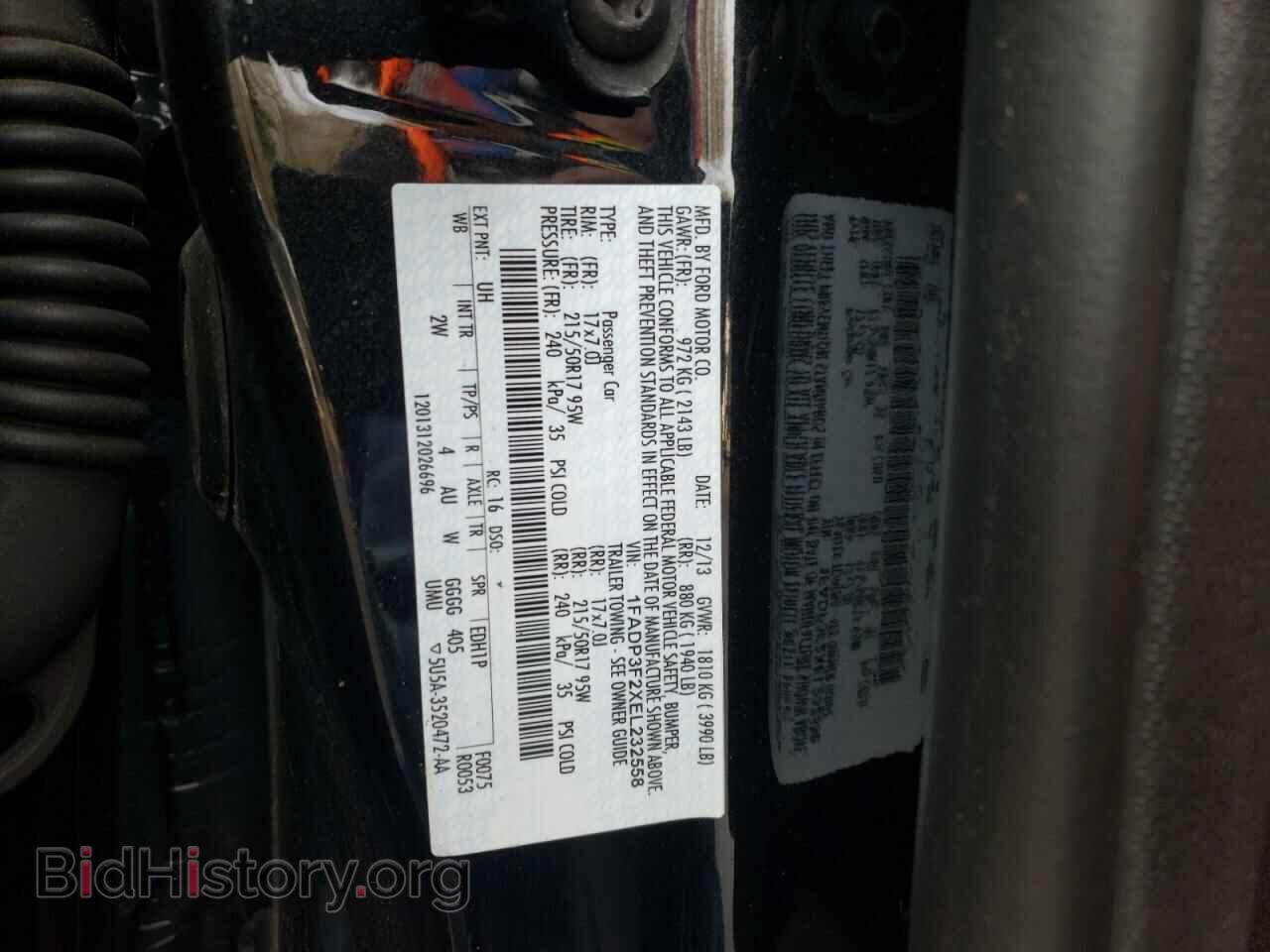 2014 FORD FOCUS - VIN: 1FADP3F2XEL232558 - Фото 13