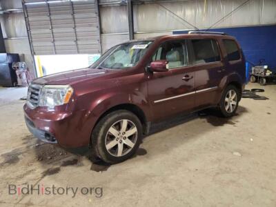 2013 Honda PILOT Touring, бордовый — VIN 5FNYF4H99DB032674, Copart