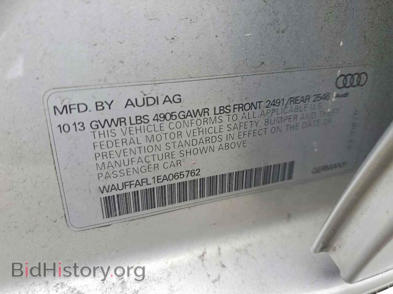 2014 AUDI A4 - VIN: WAUFFAFL1EA065762 - Photo 13