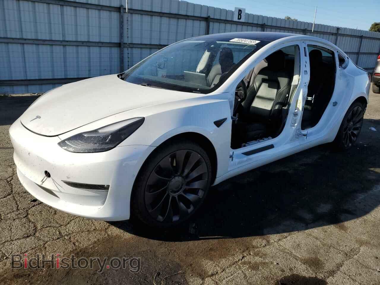 Photo 5YJ3E1ECXMF082091 - TESLA MODEL 3 2021