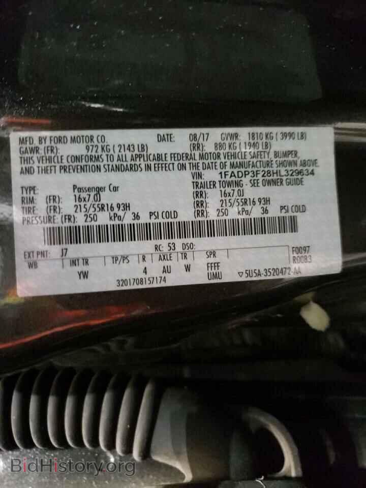 2017 FORD FOCUS - VIN: 1FADP3F28HL329634 - Фото 10
