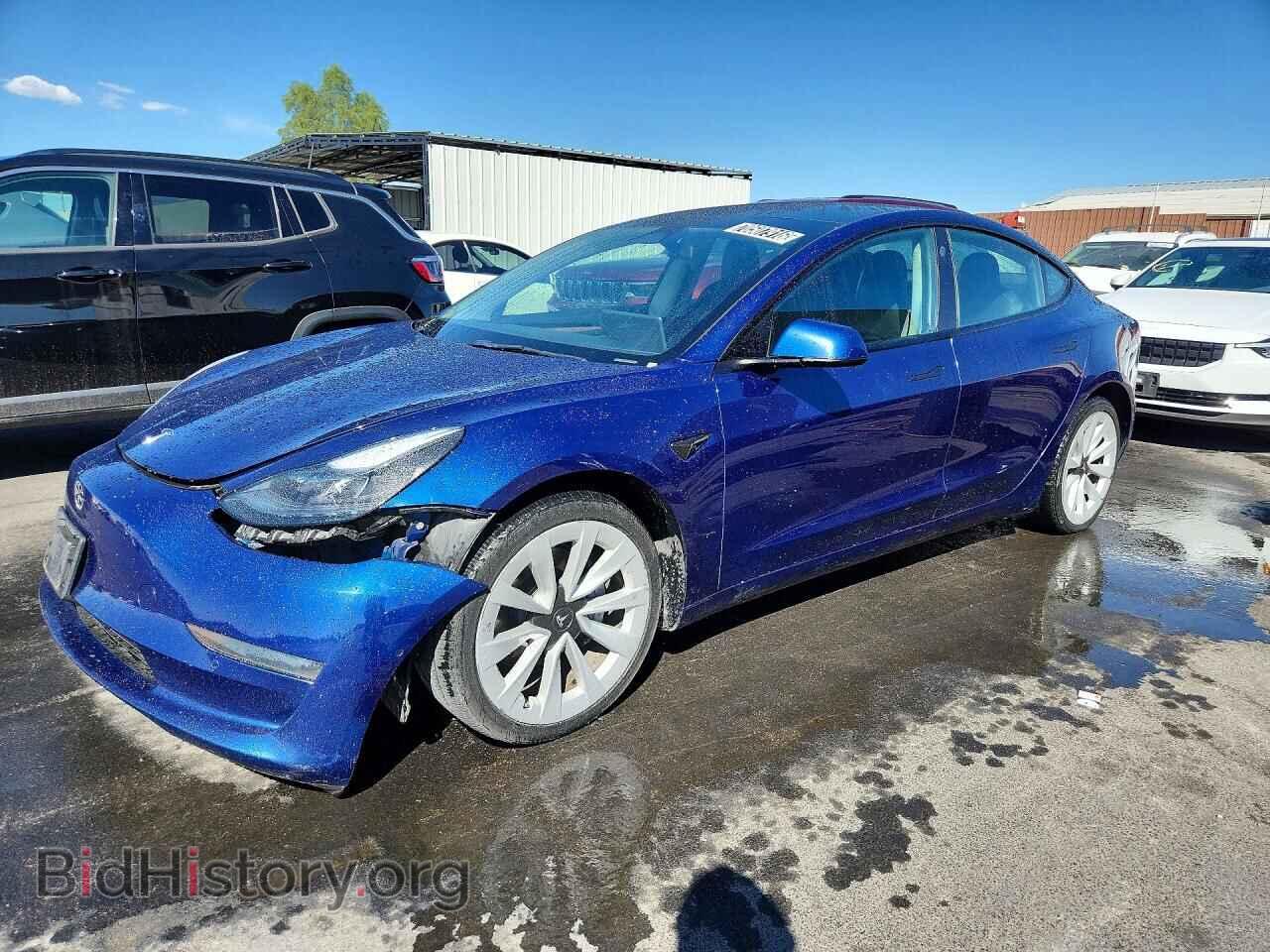 Photo 5YJ3E1EA1NF371067 - TESLA MODEL 3 2022