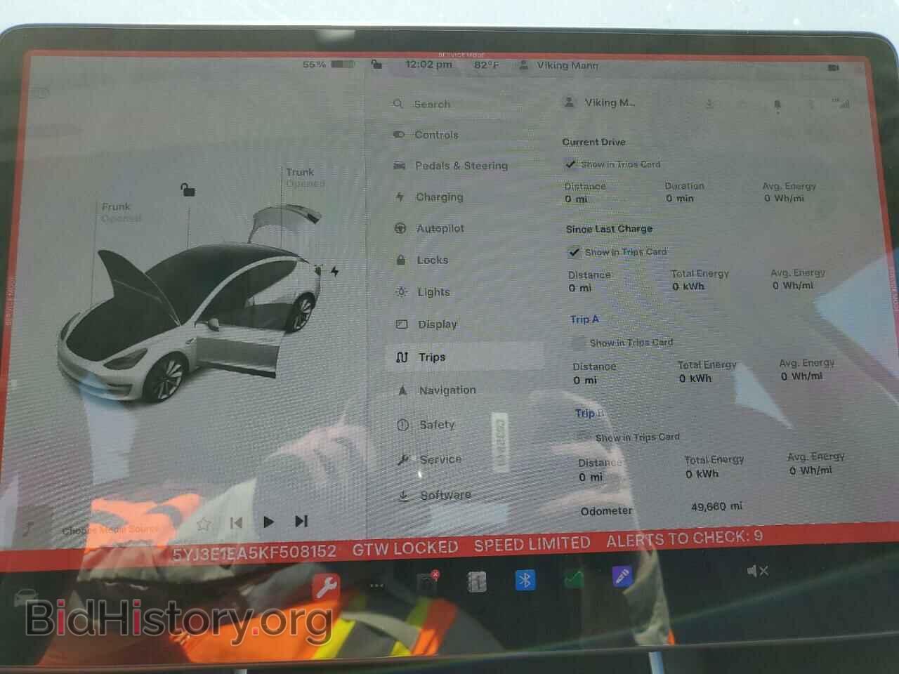 2019 TESLA MODEL 3 - VIN: 5YJ3E1EA5KF508152 - Фото 9