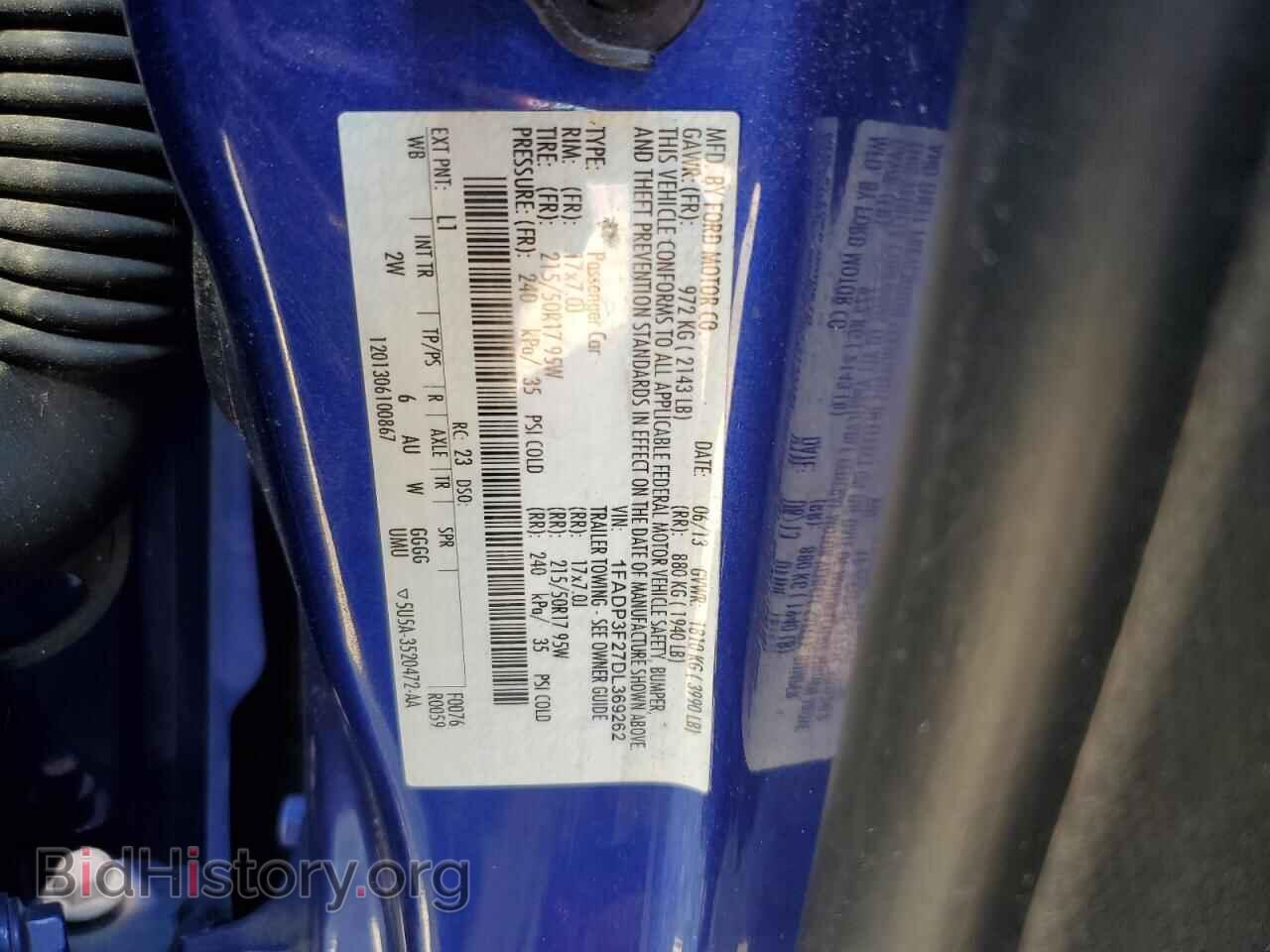 2013 FORD FOCUS - VIN: 1FADP3F27DL369262 - Photo 12