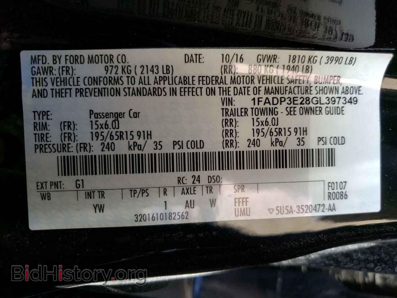 2016 FORD FOCUS - VIN: 1FADP3E28GL397349 - Photo 12