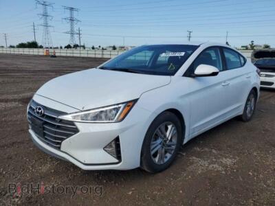 2020 Hyundai ELANTRA SEL, white — VIN 5NPD84LF9LH560561, Copart