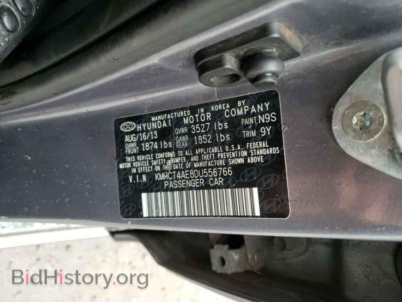 2013 HYUNDAI ACCENT - VIN: KMHCT4AE8DU556766 - Фото 10