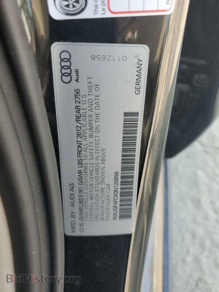 2016 AUDI A6 - VIN: WAUGFAFCXGN126896 - Фото 12