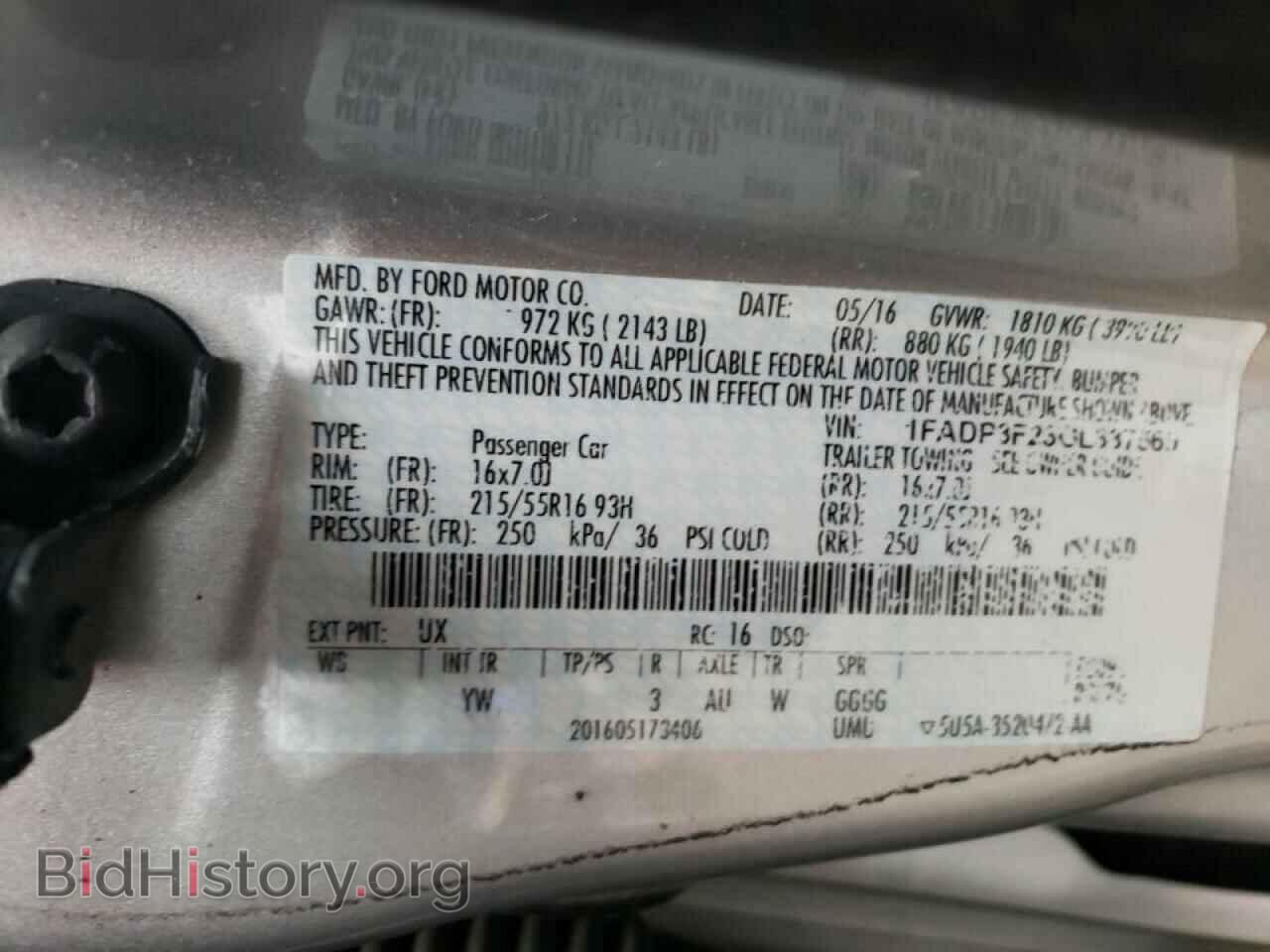 2016 FORD FOCUS - VIN: 1FADP3F23GL337560 - Фото 10