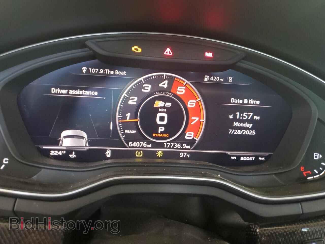 2018 AUDI S5/RS5 - VIN: WAUC4CF55JA064159 - Фото 9